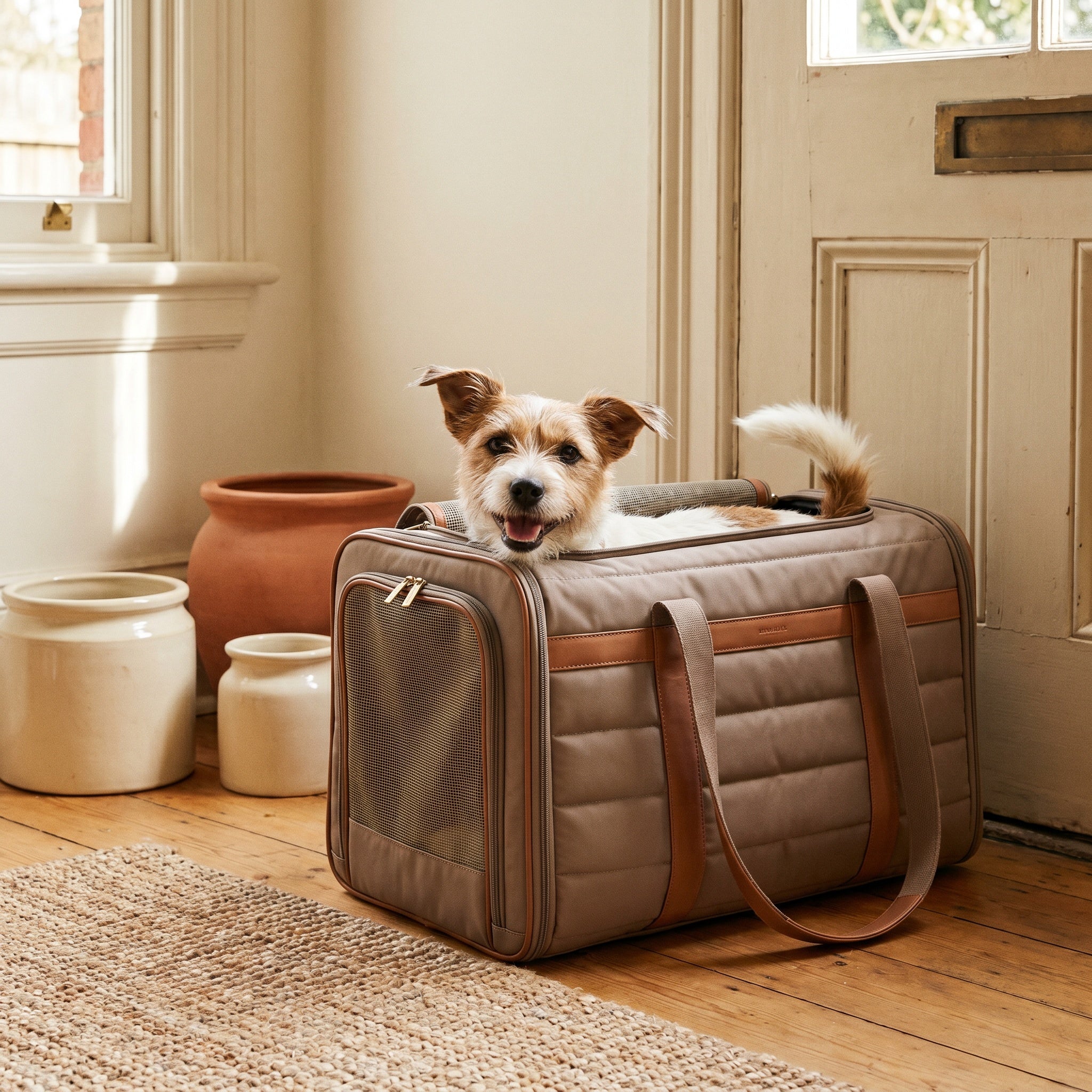 Snuggle Duo Travel Carrier – Padded Carrier for Small Pets and Trips
