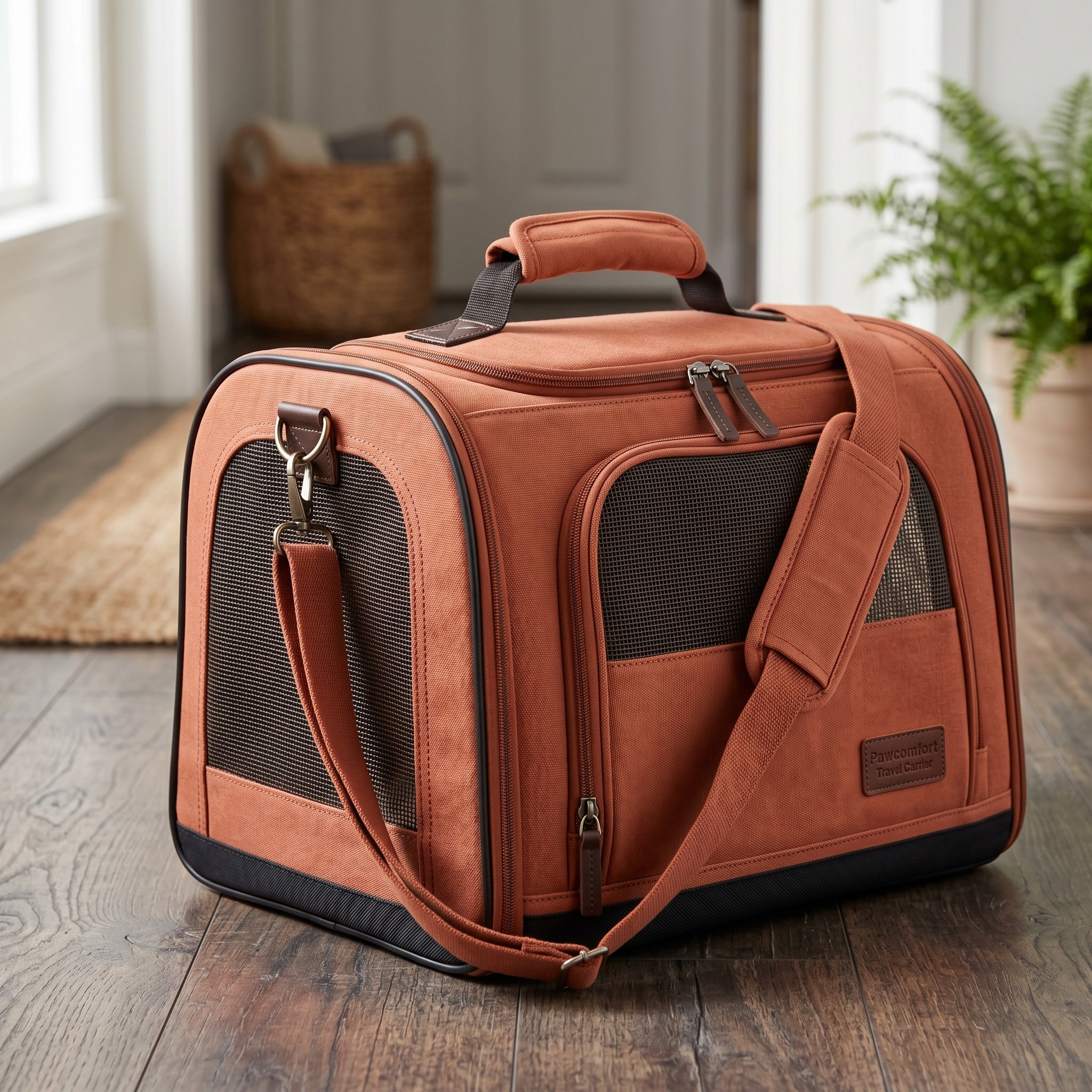 Snuggle Duo Travel Carrier – Padded Carrier for Small Pets and Trips