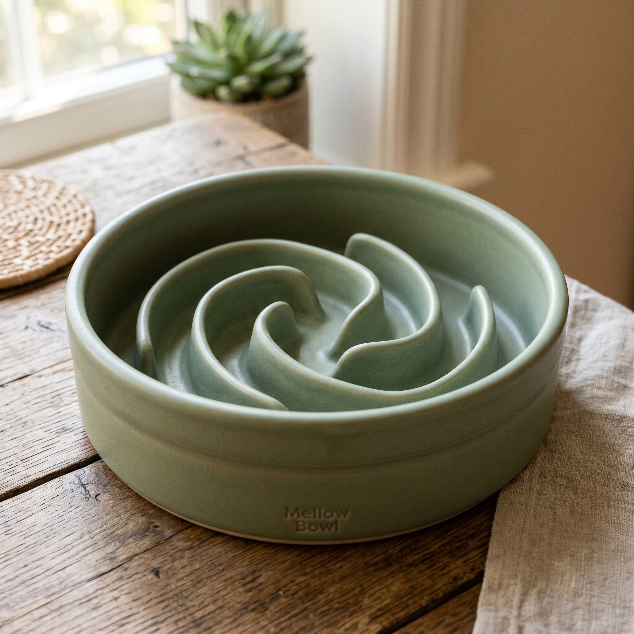 Mellow Bowl Slow Feeder – Anti-Gulp Bowl for Fast Eaters